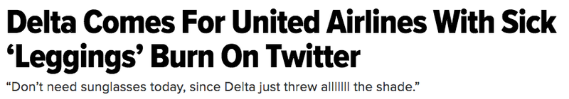 Illustration for article titled Delta Airlines Had Their Shade and Then Threw It All AlwayÂ